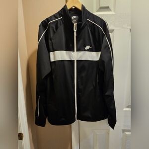 Nike Black And White Track Jacket Size L